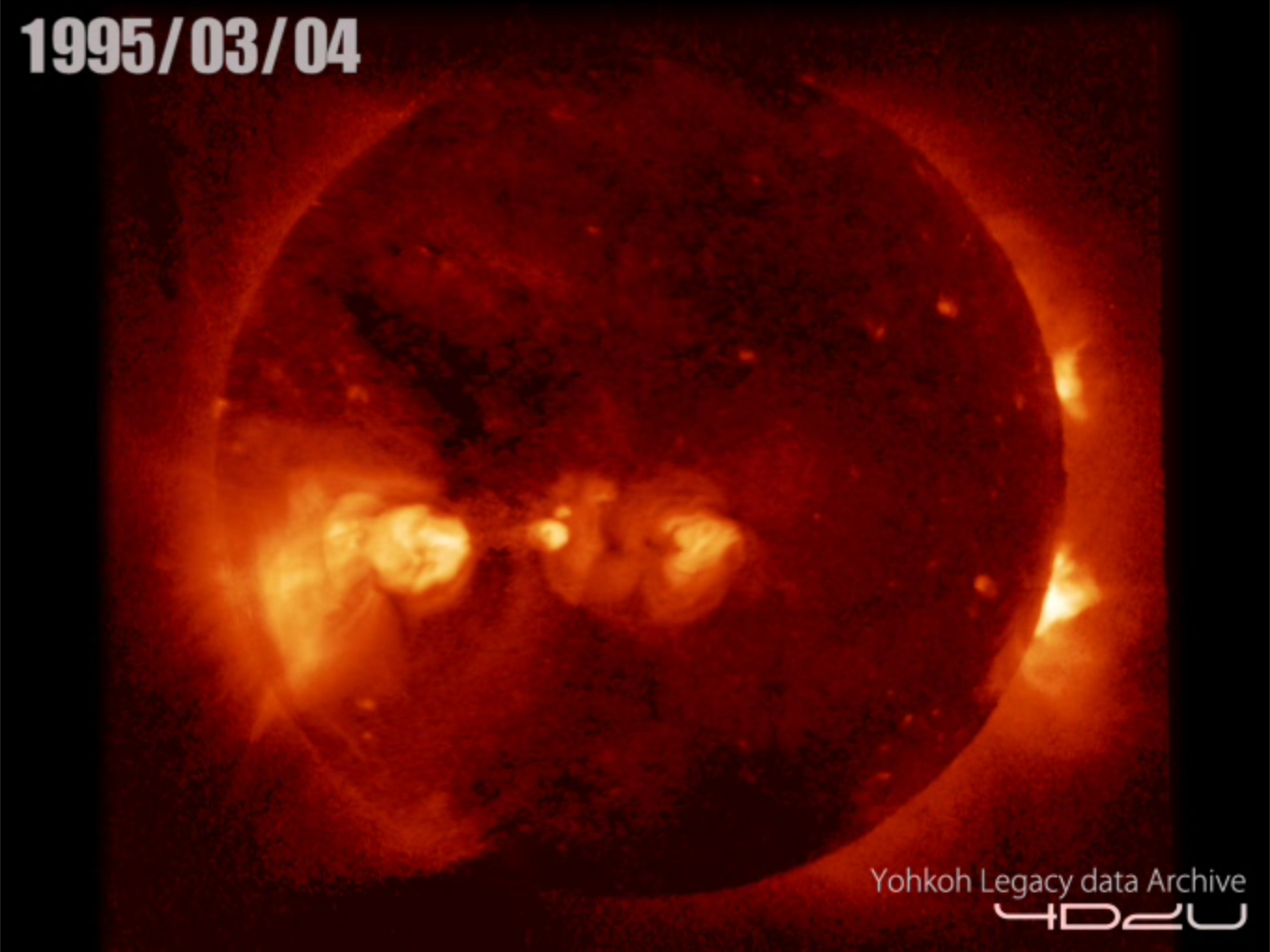 太陽のＸ線観測映像 | 国立天文台4次元デジタル宇宙プロジェクト